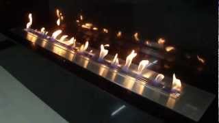 BX180 XL ethanol burner AFIRE the longest bioethanol insert of the worldto install your hearth [upl. by Norvol]