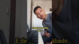 Depois do SÁBADO vem o piano musica [upl. by Eetnahc]