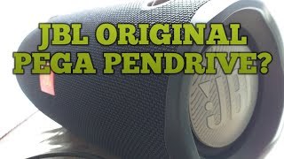 CAIXA DE SOM ORIGINAL DA JBL PEGA PENDRIVE [upl. by Jacinto438]