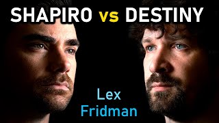 Ben Shapiro vs Destiny Debate Politics Jan 6 Israel Ukraine amp Wokeism  Lex Fridman Podcast 410 [upl. by Atenik]