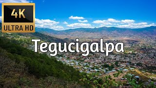 🇭🇳 TEGUCIGALPA HONDURAS 4K Drone Tour  Best Drone Compilation  Trips On Couch [upl. by Atillertse903]