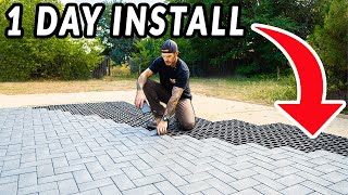 Easiest Patio Pavers Youll Ever Install [upl. by Lucita]