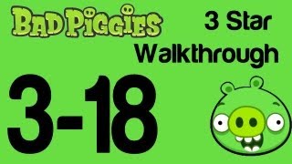 Bad Piggies  Level 318 3 Star Walkthrough When Pigs Fly  WikiGameGuides [upl. by Enelaj]