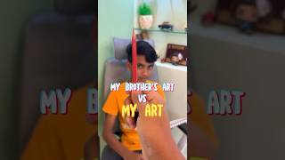 My Brothers Art Vs My Art❤️ doodlenath doodle art brother shortvideo shorts short subscribe [upl. by Sulohcin]