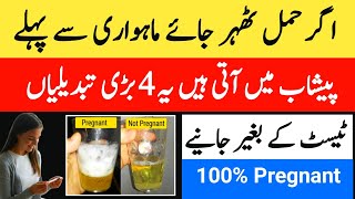 4 Changes in Urine After Getting Pregnant मूत्र में गर्भावस्था के लक्षण Week 1 Pregnancy Symptoms [upl. by Notgnirrab]