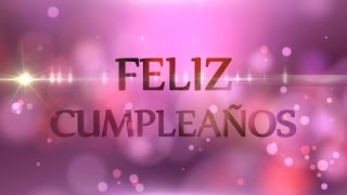 Feliz Cumpleaños  Motion Graphics Background  Light and Bokeh [upl. by Mihalco]