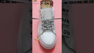 Sneakers Laces trendy style tying Fashion shoe lacing tips shorts shoeslacestyles [upl. by Derina485]