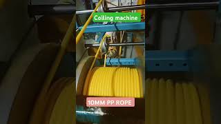 10mm pp rope coiling machineshortvirelshortproduction [upl. by Bentlee596]