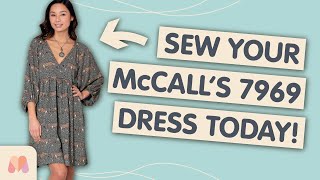 How to make the Tracy Dress  McCalls 7969 Sewalong [upl. by Ynettirb]