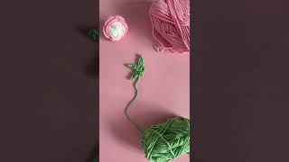 See How to Crochet a Rose [upl. by Ueihtam]