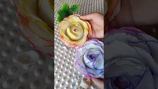 Which one you like 🤔rose🌹 flower using napkin shorts youtube [upl. by Eolanda372]