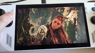 Asus ROG Ally 30W with AFMF ON Horizon Zero Dawn Forbidden West 720p Medium with High Textures [upl. by Renat]