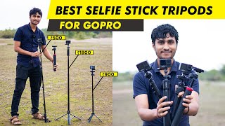 Top 4 Best Selfie Sticks for GoPro or Any Action Camera 2024  Best Budget GoPro Selfie Stick Tripod [upl. by Miculek]