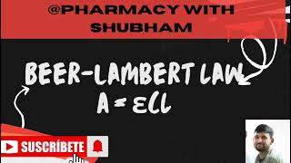 Beer Lambert s law  Derivation and deviation  B pharm M Pharm [upl. by Anton870]