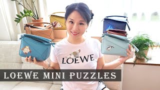 Loewe Mini Puzzle Edge vs Classic Review Comparison ft Satin Calfskin [upl. by Laks]