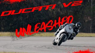 DUCATI V2 RACE BIKE  RAW Audio [upl. by Adnor]