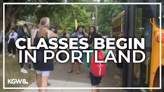 Portland students go back to school [upl. by Veedis]