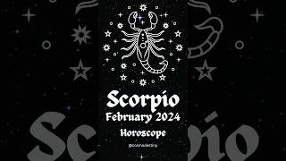 Scorpio Horoscope February 2024 ♏️ Career Money Love shorts scorpio [upl. by Petta504]