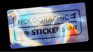 🌴 How to make Holographic Stickers [upl. by Kaile320]