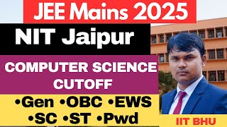 JEE main 2025 MNIT Jaipur computer science cutoff Category wise jee jeemain [upl. by Anertac]