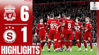 Ruthless Reds Progress in Europa League  Liverpool 61 Sparta Prague  Highlights [upl. by Oiragelo]