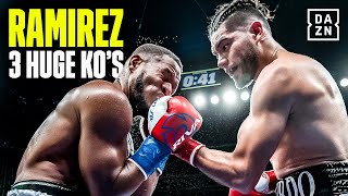 Zurdo Ramirezs Last Three KNOCKOUTS [upl. by Annaer90]