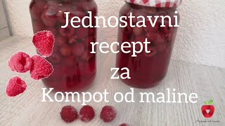 Recept za kompot od maline [upl. by Aurita]