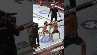 Diego Lopes Knocks down Ortega in Round 1 NocheUFC [upl. by Nirra157]