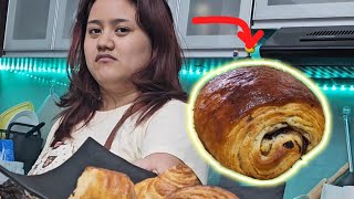 Solo Female Baker Tries Making Sourdough Croissants from Scratch Pain au Chocolat [upl. by Tricia]