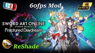 Sword Art Online Fractured Daydream 60FPS MOD FSR 4K l Ryujinx 111403 l NS ReShade Gameplay [upl. by Senhauser]