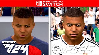 FC 24 vs FC 25  Nintendo Switch Comparison FPS  Graphics [upl. by Lytsirhc]