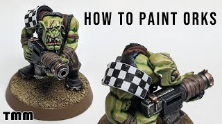 How I Paint Ork Boyz Warhammer 40000 [upl. by Hussar]