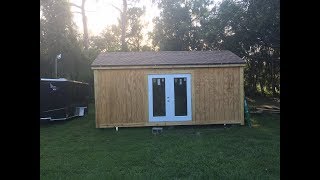 DIY Shed Build 12 X 20 [upl. by Eecats]