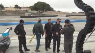 James Hetfield from Metallica rides Aston Martin at Laguna Seca [upl. by Kurys]