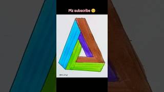 3D illusion drawing ❤️ 3d illusion ytshorts viral drawing [upl. by Oina]