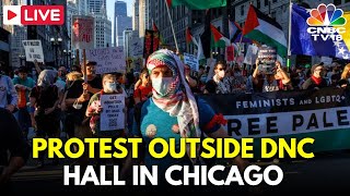 DNC 2024 LIVE Hundreds of Activists Protest in Chicago at Democratic Convention Day 1  Gaza N18G [upl. by Mccahill]