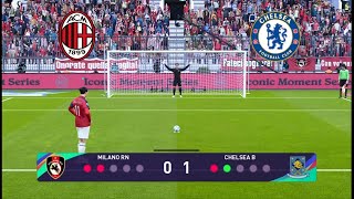 Chelsea vs Ac Milan pes 2021 challenge dramatic penalty shootout [upl. by Solegnave819]