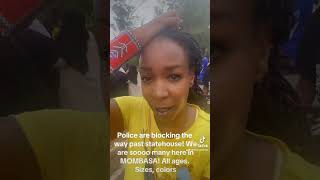 Dr Mumbi joins protest im Mombasa Kenya Revolution [upl. by Natye]