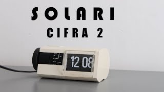 【 Vintage Flip Clock 】Solari Cifra 2 Made in Italy 1970s [upl. by Alleinnad]