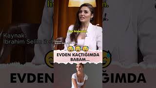 Hande Erçel quotEvden Kaçtığımda Babamquot😂 komik handeerçel [upl. by Barbie]