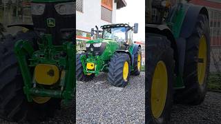 JOHN DEERE 6120M JOHN DEERE 6155R 😈🤩😎💪👍 agriculture [upl. by Shelbi]