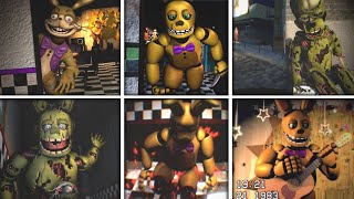 FNAF SpringtrapSpring Bonnie Tape Compilation  FNAF1 to FNAF VR [upl. by Gualterio26]