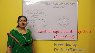 Practical Geography  Zenithal Equidistant Projection  Dr Sneh Sangwan Explained in Hindi [upl. by Nnyw]