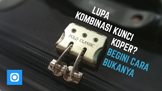 Cara Membuka Kunci Koper Kombinasi Angka yang Terlupa [upl. by Collete413]