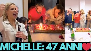 MICHELLE HUNZIKER festa per i suoi 47 anni organizzata a sorpresa dagli amici 💖 [upl. by Dimo]