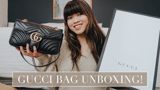 UNBOXING MY GUCCI MARMONT MATELASSE SMALL  Why I changed my mind [upl. by Darline]