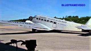 Ju 52 Motoren anlassen und starten Arnsberg Full HD [upl. by Vanna843]