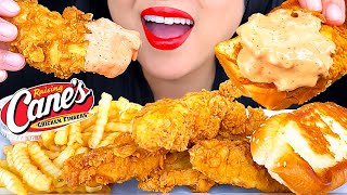 RAISING CANES FRIED CHICKEN FRIES TEXAS TOAST  MUKBANG  EATING SOUNDS  EATING SHOW  ASMR Phan [upl. by Neema]