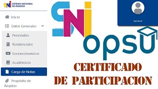 OPSUCertificado de participación 2023 [upl. by Dedra]