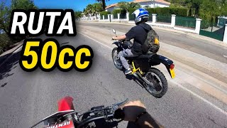 RUTA por el pueblo CON MOTOS DE 49cc CON DAVID  Derbi Senda 50 y Suzuki RMX 50 [upl. by Annora]